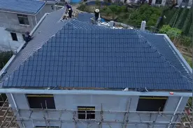 #农村自建别墅 #琉璃瓦屋顶 #施工现场实拍 #屋顶隔热方案推荐视频封面