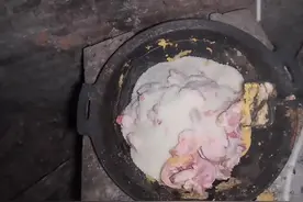 为什么打老黑，因为它总是去找旁边的狗，大晚上乱叫扰民，去一次打一次，但是没啥用，但是还得打，又在寒冷的夜做了香喷喷的#自制狗饭  #穷鬼养狗视频封面