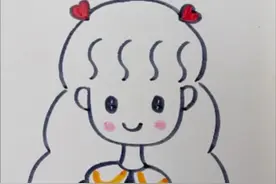 简单又好看的小女孩画法，零基础也能学会，快一起画吧#简笔画 #画画 #一起学画画 #儿童简笔画 #简笔画教程视频封面