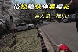 盲人第一视角拍摄记录：带我的视障小伙伴们来看樱花🌸#樱花#武汉#视障#日常视频封面