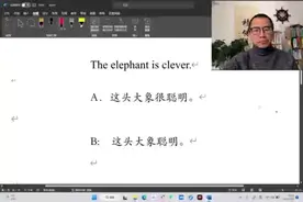 This elephant is clever.  译成“这头大象聪明”为啥不对？