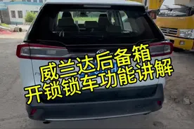 威兰达荣放后备箱开锁，锁车功能讲解#威兰达#荣放#丰田 #每天一个用车知识 #带你懂车