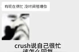 crush说自己忙该怎么回复#高情商说话技巧 #高情商回复话术