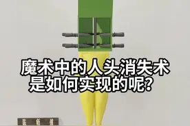 魔术中的人头消失术是如何实现的呢？ 3D动画探秘魔术中的人头消失术，探秘魔术背后玄机！#原创动画 #魔术 #动画还原 #3d动画 #内容启发搜索视频封面