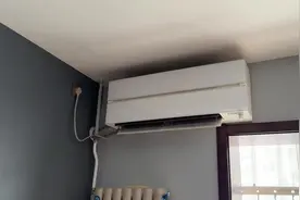 这就是三菱电机的空调，室内机里噼里啪啦的噪音异响很严重。视频封面