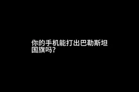 你的手机可以打出巴勒斯坦国旗吗？