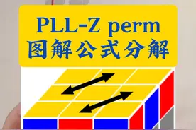 三阶魔方PLL四个眼睛-Z perm图解公式分解 #三阶魔方 #魔方cfop公式 #魔方速拧 #益智 #玩转魔方