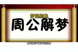 周公解梦之梦见抓鱼，抓鱼在梦境中通常代表着追求目标视频封面