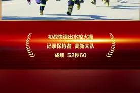 “济尼斯”初战快速出水控火操——高新大队 #消防员训练视频封面