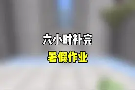 如何用六小时时间补完60天的暑假作业？要素过多！#补作业