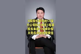 #A股最低价股票#st保力 #大股东未履行业绩补偿义务#股民损失 #索赔视频封面