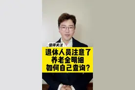 退休人员注意了 养老金明细如何自己查询？#老百姓关心的话题 #养老金#创作者伙伴计划 @周正 @正眼看天下视频封面