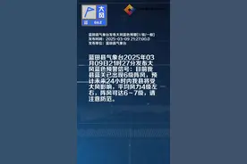 蓝田县气象台发布大风蓝色预警[Ⅳ级/一般]视频封面