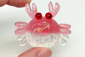 透明粘土螃蟹教程 #粘土教程 #手工diy #内容启发搜索 #自由树脂 #陈陈捏粘土