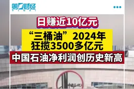 “三桶油”2024年狂揽3500多亿元，日赚近10亿元视频封面