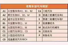 带大家了解一下驾驶证准驾车型#考驾照 #科目三