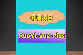 开源项目学习，若依改造增强版项目RuoYi-Vue-Plus视频封面