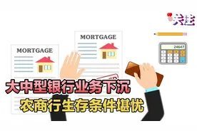 大中型银行业务下沉，农商行生存条件堪忧视频封面