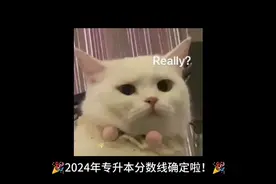 🎉2024 年专升本分数线确定啦！🎉 最低投档控制分数线：专项计划视频封面