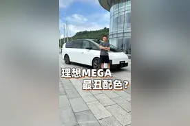 理想MEGA，我选了一个我认为最丑配色给大家拍啊#理想mega