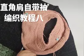 编织日记～直角肩自带袖编织教程八#我们一起织毛衣视频封面