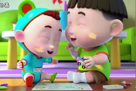 哥哥弟弟一起洗澡#儿童动画 #动画小故事 #趣味动画 #早教动画视频封面