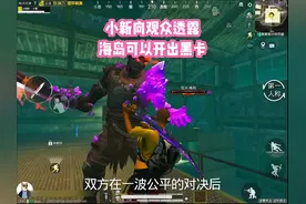 小新向观众透露，海岛可以开出黑卡 #和平精英 #只玩喷子的小新