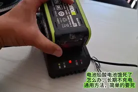 电池铅酸电池饿死了，怎么办，长期不充电，通用方法，简单的要死