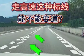 老司机来说说，走高速这种标线能不能变道？ #每天一个用车知识 #高速行车安全视频封面