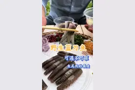 野生小蓝刀，可遇不可求。鱼尾巴我们横县人的最爱。#蓝刀鱼 #鱼生 #地方特色美食 #抖音美食推荐官