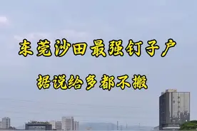 东莞沙田最强钉子户，据说给多少都不搬#最牛钉子户 #东莞 #无人机航拍 #鑫都视觉视频封面