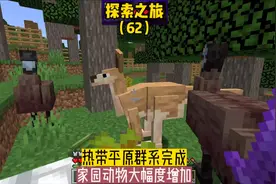 探索之旅（62）:热带草原群系建设完毕，动物大幅度增加#我的世界
