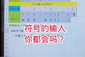 键盘上的符号都要知道怎么输入#电脑知识 #0基础学电脑 #办公软件