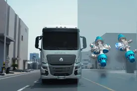 汕德卡纯电牵引车 智能驱动 高效节能#中国重汽 #中国重汽汕德卡视频封面