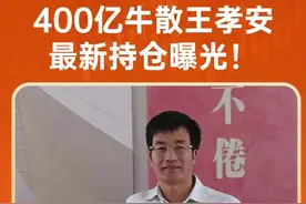 400亿牛散王孝安 最新持仓曝光！ #金融 #财经 #投资 #股民 #牛散视频封面