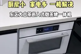 厨房小，家电多，不常用还占地怎么办？我的答案是直接选嵌入式微蒸烤一体机！ #东芝大白茶 #东芝嵌入式微蒸烤 #嵌入式微蒸烤一体机 #东芝T500A视频封面