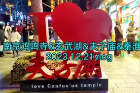记录四川女孩远嫁安徽vlog之2023.12.21，南京鸡鸣寺&玄武湖&夫子视频封面