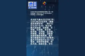 永川区气象台发布暴雨蓝色预警[Ⅳ级/一般]