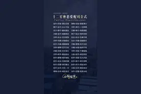 十二星座恋爱配对解析 #星座解析 #十二星座 #星座