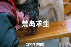 孩子和狗狗被困荒岛，经典再现求生影片 #荒岛求生视频封面
