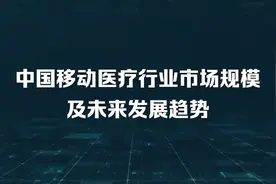 中国移动医疗行业市场规模及未来发展趋势视频封面
