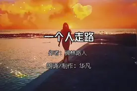 一个人走路#情感共鸣 #用心去感受 #禅悟人生 #修心修行视频封面