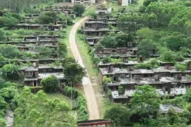 刘德华在1997年阳山捐赠的恒美新村和希望小学，如今人去楼空，杂草丛生#刘德华 #农村 #航拍