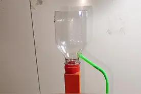 三个空水瓶制作，水倒流 #手工diy #趣味实验视频封面