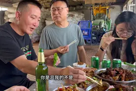 两个姑爷来农村 #农家院农家菜农家生活 #农村生活 鸡鱼招待视频封面