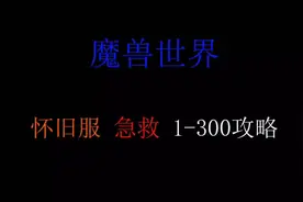 魔兽世界怀旧服 详细急救1-300升级图文攻略#魔兽世界怀旧服