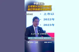 中国石化：公司累计分红5600亿，超过市场融资总额6倍丨一手视频封面