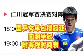 WTT仁川冠军赛决赛出炉！男单决赛对阵表，女单决赛对阵时间视频封面