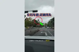 新手司机上路，左转车道正确掉头要明白 #每天一个用车知识 #驾驶技巧 #红绿灯路口