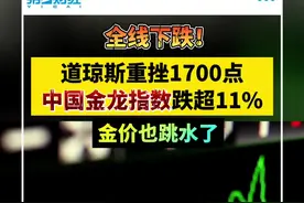 道琼斯重挫1700点！中国金龙指数跌超11%